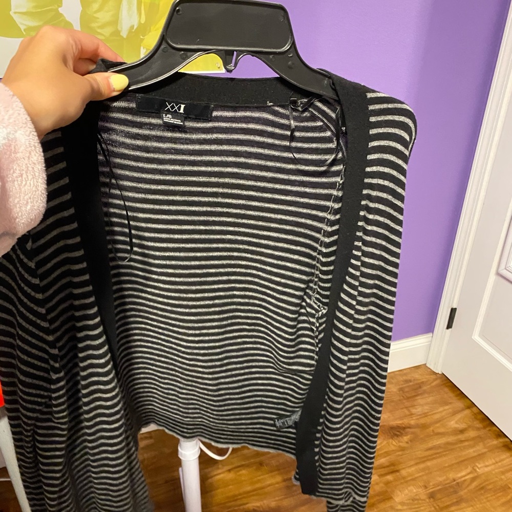 multi color striped cardigan!